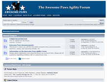 Tablet Screenshot of forums.awesomepaws.us